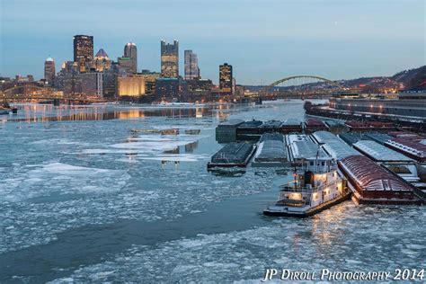 Frozen 3 Rivers Monongahela Pittsburgh Pride Ohio River