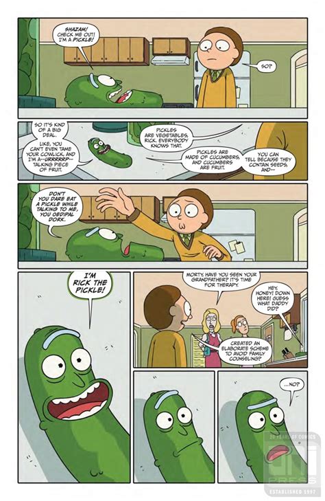 Comiclist Previews Rick And Morty Presents Pickle Rick 1