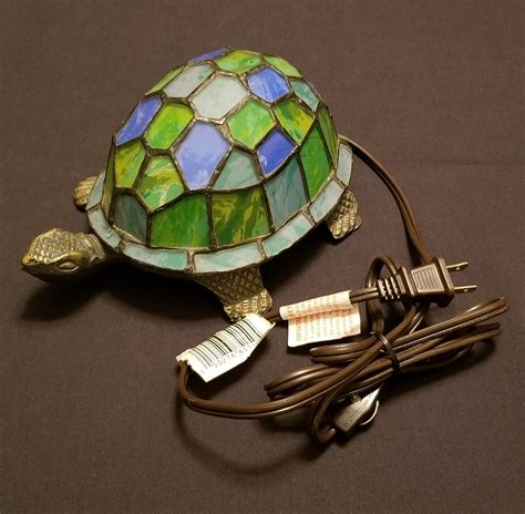 Got A Stained Glass Turtle Lamp For 5 At Goodwill And It Works R