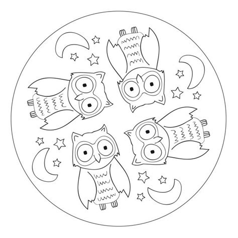 40 hübsche mandala vorlagen zum ausdrucken und ausmalen. Bildergebnis für eule kindergarten | Eil | Pinterest | Mandala and Owl