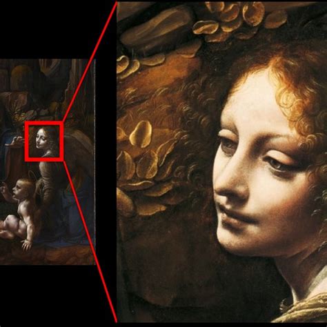 Leonardo Da Vincis Virgin Of The Rocks Shown On The Left Hand Side