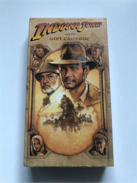 Indiana Jones And The Last Crusade Vhs Sealed Yellow Watermark