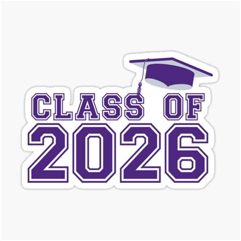 Class Of 2026 College Graduation Sticker By Innovateodyssey Redbubble