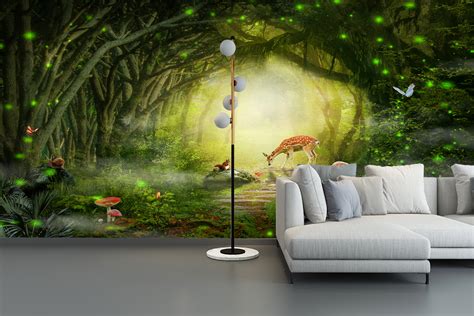 3d Fantasy Forest Self Adhesive Living Room Background Wallpaper Wall