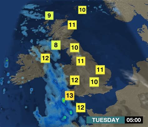 Bbc Weather On Twitter Feeling Much Milder Tonight Compared To The