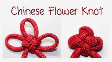 Tutorial Chinese Flower Knot 3 Petal Version Youtube
