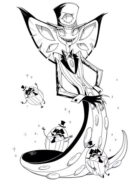 Coloring pages of the film hotel transylvania 3, summer vacation. Hazbin Hotel Coloring Pages. Download or Print for Free