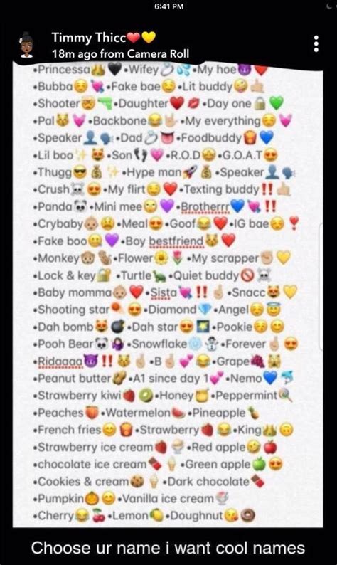 Pin by WAYTOSLOWTOMMY HARRIS on Snapchat | Cute snapchat names, Names