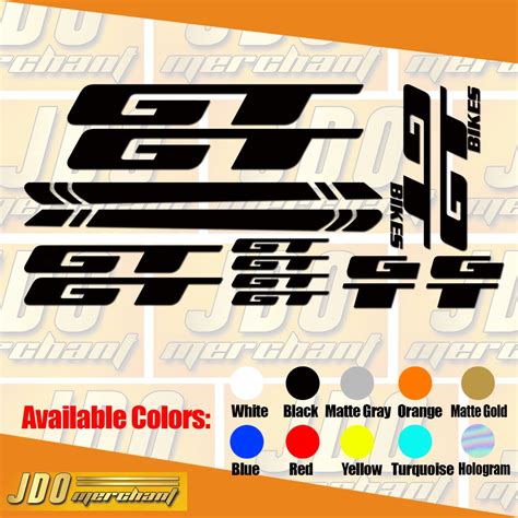 Gt Bike Stickers Gt Sticker Decals Shopee Philippines