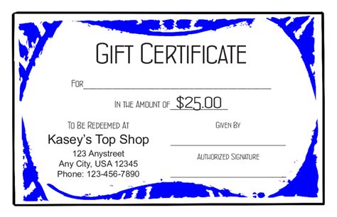 Create an awesome certificate with our range of stunning templates. 2020 Gift Certificate Form - Fillable, Printable PDF ...