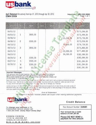 Fake Bank Statement Template Download Luxury Create A Fake