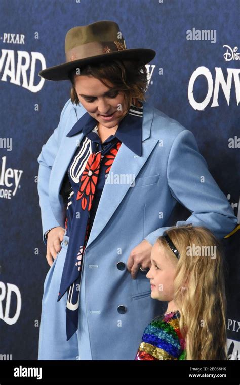 Hollywood California Usa 18th February 2020 Singer Songwriter Brandi Carlile And Daughter