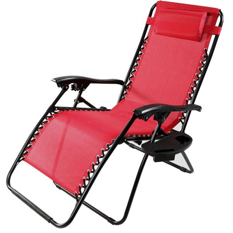 But it's small for customers who want more room to lounge. Sunnydaze Decor Oversized Red Zero Gravity Sling Patio ...