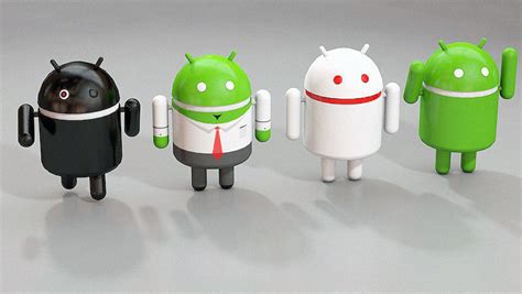 Android 3d Logo 3d Model Obj C4d