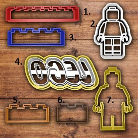 Lego Cookie Cutters T Kids Games Gaming Toy Etsy