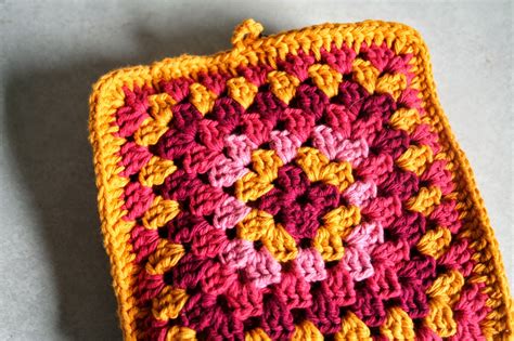 Meanderings Crochet Granny Square Potholders