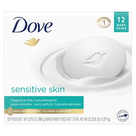 Dove Sensitive Skin Moisturizing Beauty Bars Shop Hand And Bar Soap At