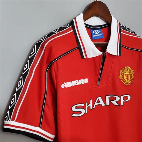 Manchester United 19981999 Retro Jerseykitshirt Etsy