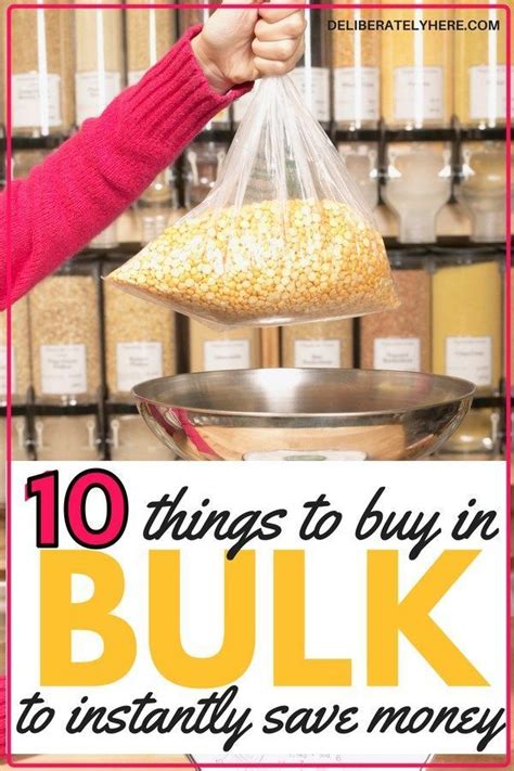 10 Things You Should Always Buy In Bulk To Save Money Save Money On