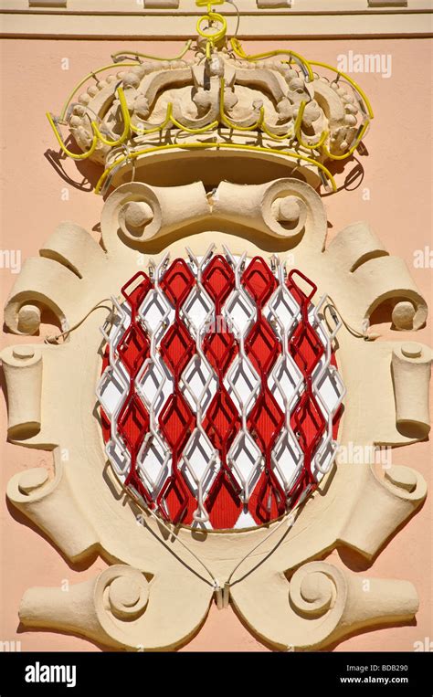 Monaco Coat Of Arms Stock Photo Alamy