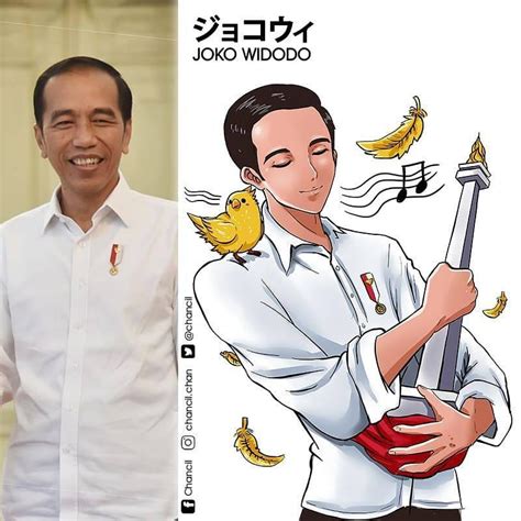 7 Gambar Presiden Indonesia Yang Dilukis Semula Dalam Versi Kartun