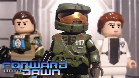 Lego Halo 4 Forward Unto Dawn Master Chief Lasky And Silva Showcase