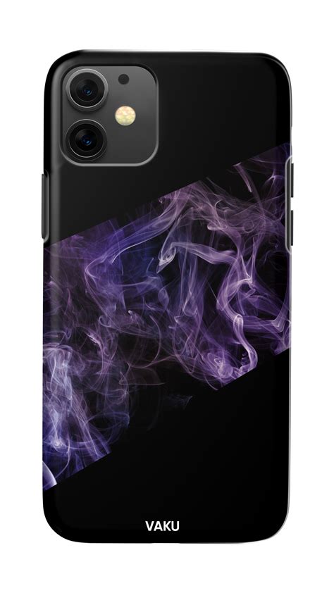 Vaku ® Apple Iphone 11 Purple Smoke Designer Print Back Cover Iphone
