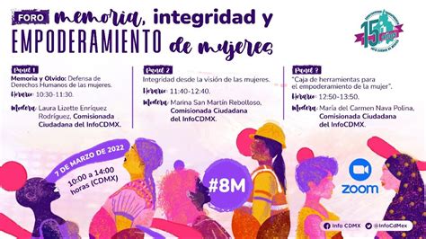 FORO Memoria Integridad Y Empoderamiento De Mujeres YouTube