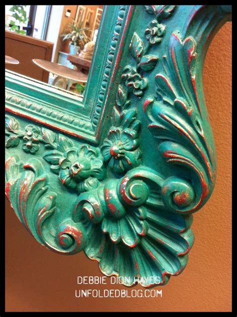 Mirror Frame Painted With Chalk Paint™ Annie Sloan Unfolded