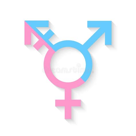 Third Gender Symbol Wireframe Digital 3d Illustration Low Poly Individual Identity Abstract