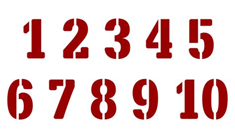 3 Inch Number Stencils Printable Free - Printable Word Searches