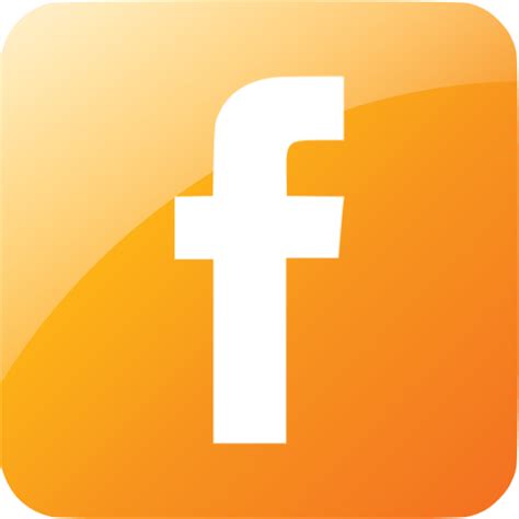 Web 2 Orange Facebook 3 Icon Free Web 2 Orange Social Icons Web 2