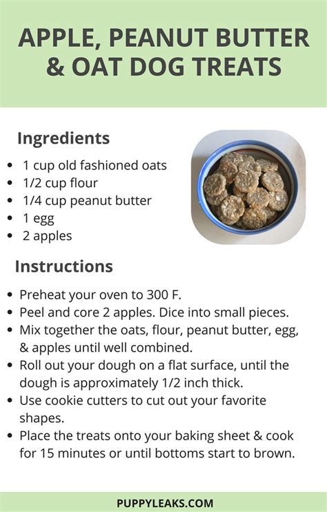 Quick And Easy Apple Peanut Butter And Oat Dog Treats Grain Of Sound