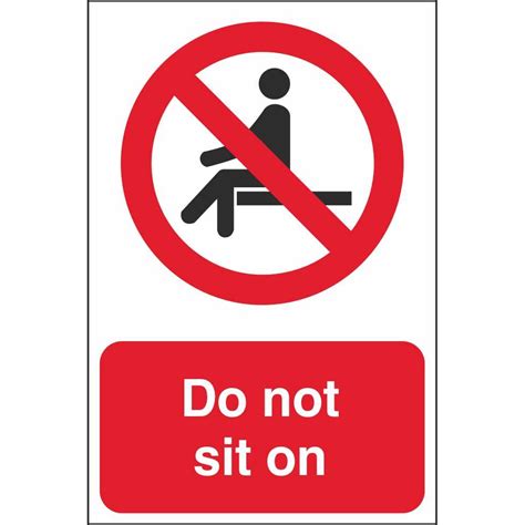 Do Not Sit On Farm Signs Prohibitory Farm Safety Signs Ireland