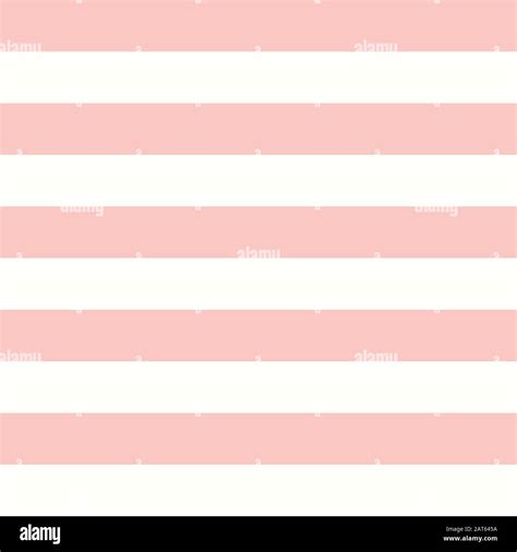 Horizontal Pink And White Stripes Seamless Vector Background Stock