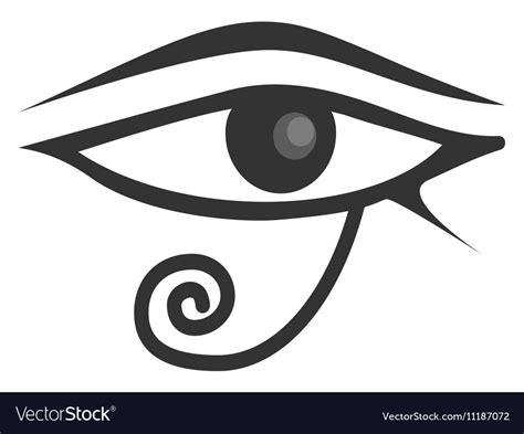 Egyptian Eye Of Horus Eye Of Ra Royalty Free Vector Image