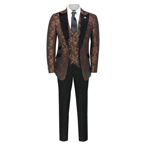 Good morning lovers, this ones for the boys. Mens Grooms 3 Piece Wedding Suit Vintage Paisley Classic ...