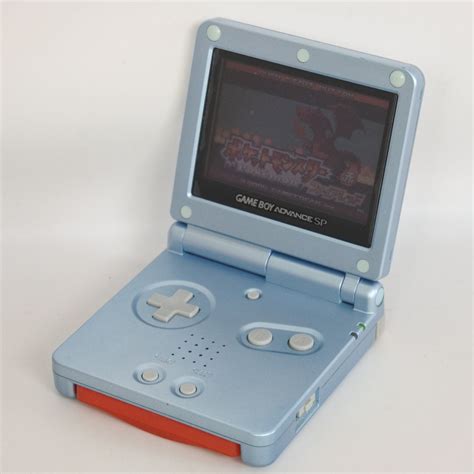 Game Boy Advance Sp Pearl Blue Console Ags 001 Gameboy 151 Nintendo Gba