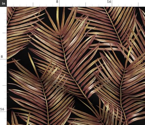 Dried Tropical Coconut Palm Leaves Spoonflower