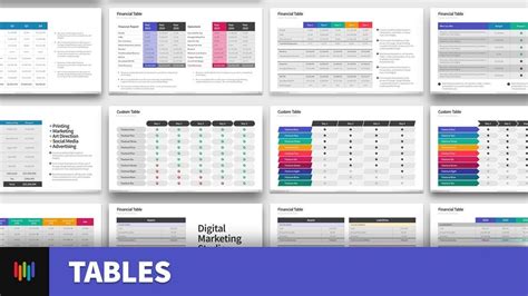 Tables Powerpoint Templates Youtube