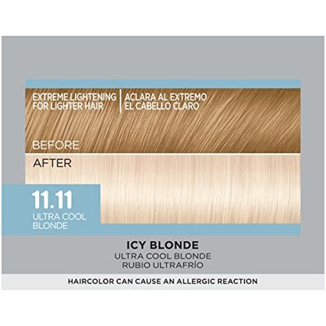 Loreal Paris Feria Multi Faceted Shimmering Permanent Hair Color 1111 Icy Blonde Ultra Cool