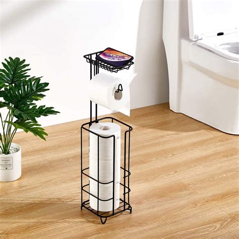 Best Free Standing Toilet Paper Holder For A Neat Bathroom Archute