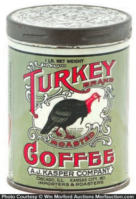 Antique Advertising Turkey Coffee Can Antique Advertising
