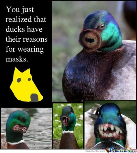 Ducks Have Been Wearing Masks Their Freaking Scary By