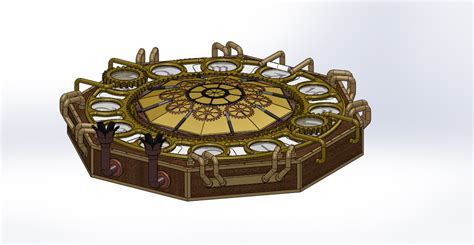 The button box a puzzle box with 41 steps! Steampunk Compass Puzzle Box free 3D Model - CGTrader.com