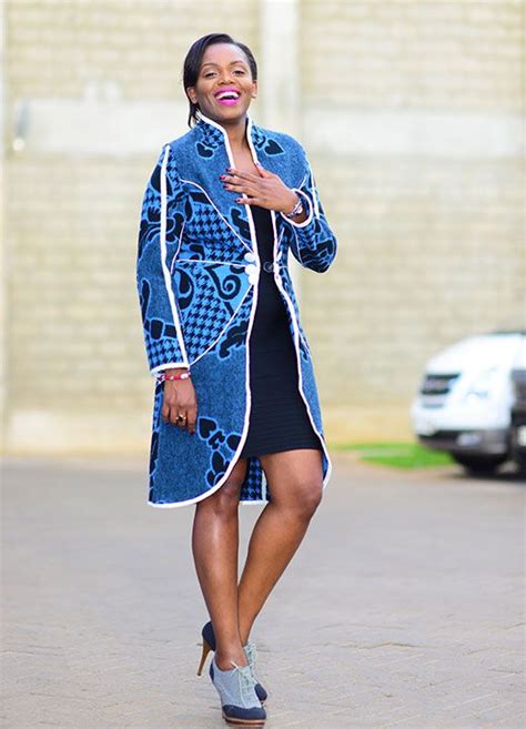 Basotho Blanket Classic Starburst Coat African Clothing African Print Dress Ankara