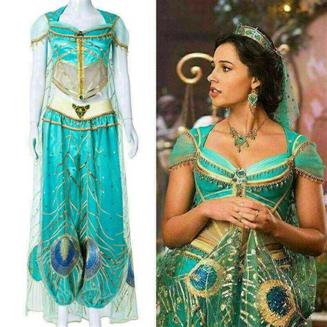 2019 Movie Aladdin Princess Jasmine Cosplay Costume Women Halloween