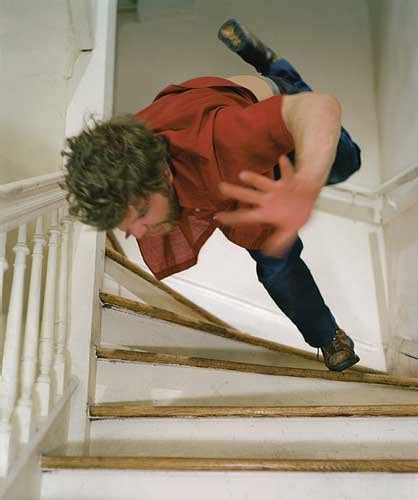 Captured Falling Down Stair Funny Pictures Quotes Pics Photos