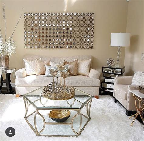 Pin By Saj Waller On Goals Decor Gold Living Room Glam Living