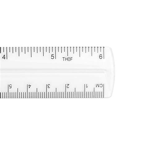 Westcott Westcott Shatterproof Plastic Ruler 6 Inches Transparent